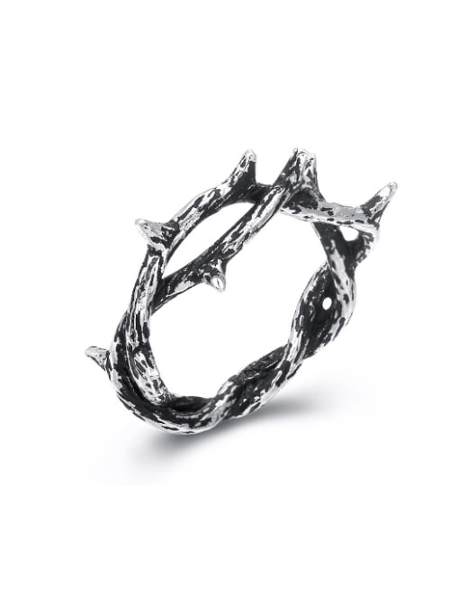 kwan Retro Style Irregular Personality Silver Ring
