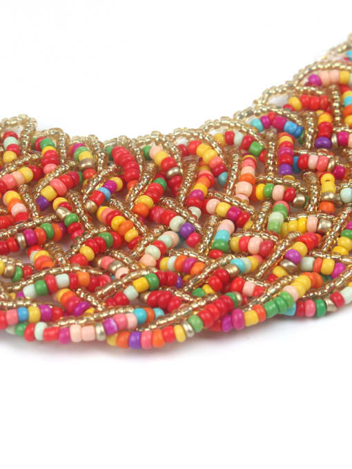 handmade Multi-layer Exaggerate Woven Rope Fashion Necklace 2