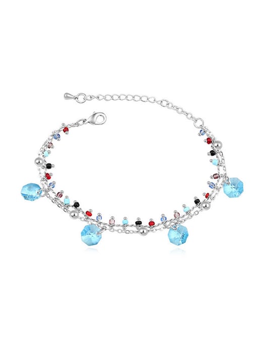 blue Fashion Little austrian Crystals Alloy Bracelet