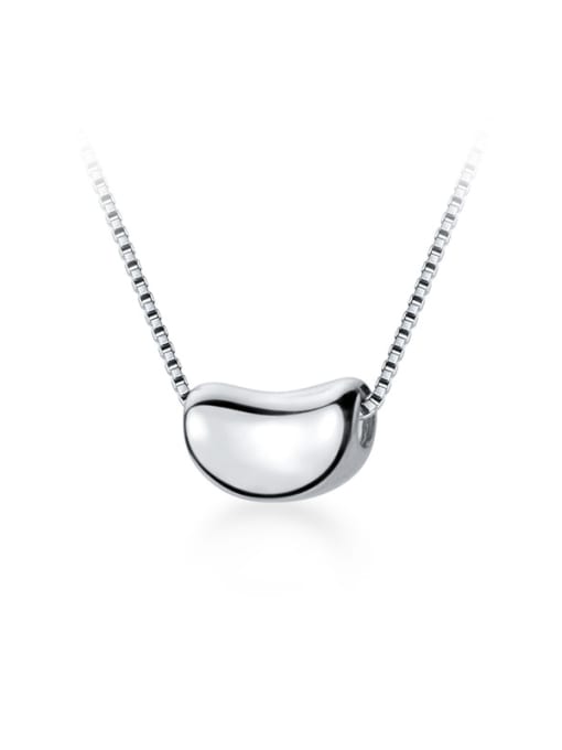 Rosh 925 Sterling Silver With Platinum Plated Simplistic Geometric Necklaces 0