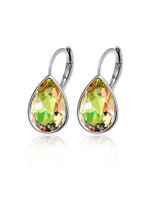 Multi-color Water Drop Austria Crystal Earrings
