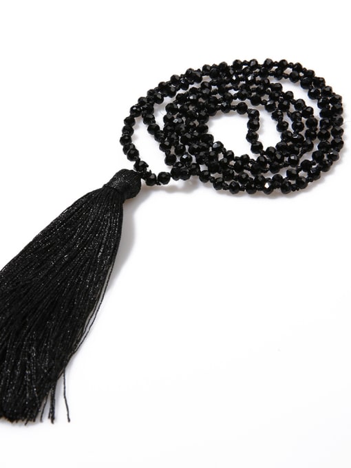 JHBZBVN1392-I Hot Selling Glass Beads Bohemia Tassel Necklace