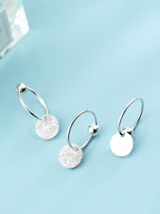 Rosh Personality disc 925 silver earrings 1