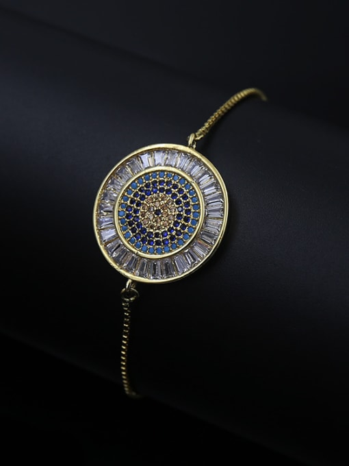 Golden Turquoise Zircon Bracelet