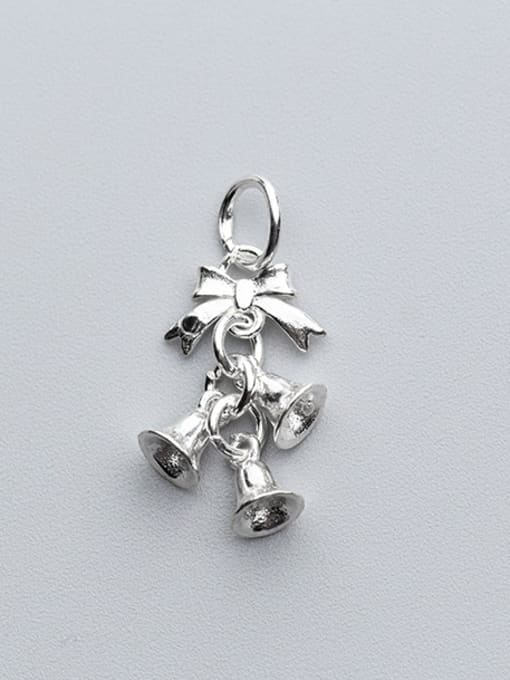 FAN 925 Sterling Silver With Silver Plated Classic Christmas bell Charms 2