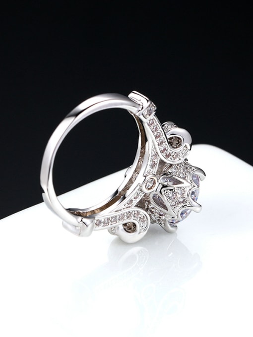 ZK AAA Zircons Luxury Engagement Ring 3