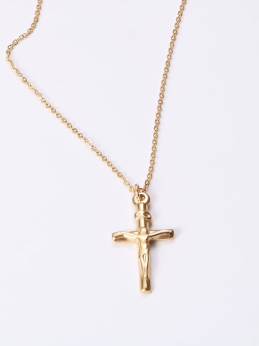D size 30 * 16, necklace 40 5 Alloy With Gold Plated Simplistic Cross Necklaces