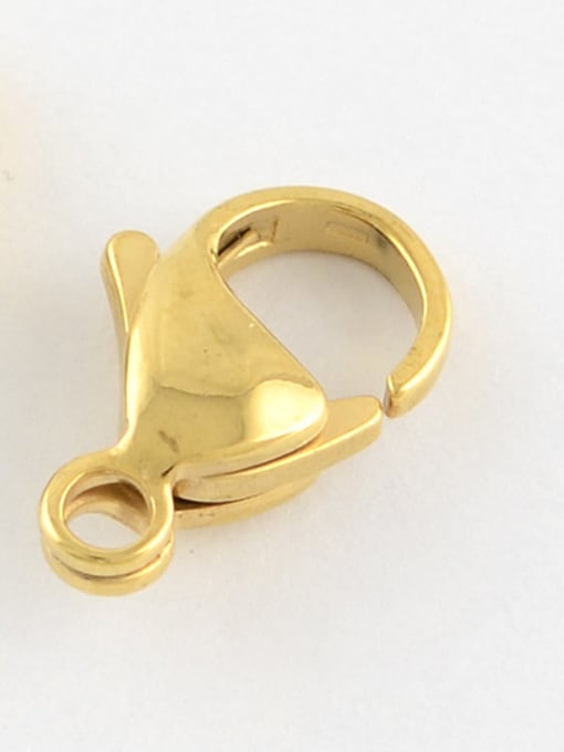Five - 9x5mm Gold Stainless Steel With Imitation Gold Plated Simplistic Animal Findings & Components