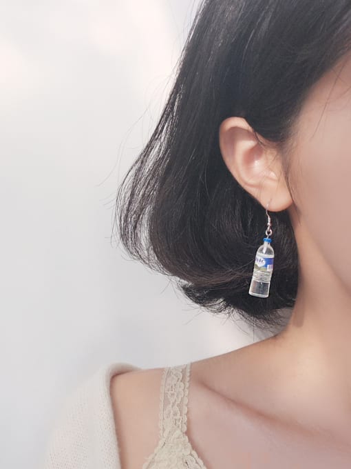 Peng Yuan Creative Mineral Water Bottle Earrings 1