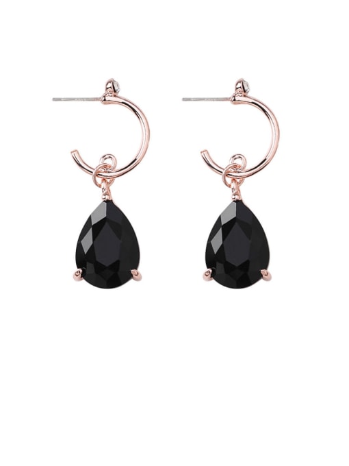 B Square Water droplets Alloy With Platinum Plated Fashion Irregular Drop Earrings