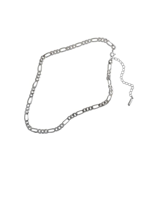 DAKA 925 Sterling Silver With Smooth Simplistic Chain Necklaces