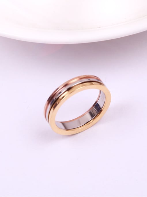 GROSE Three Colors Plated Lover Ring 1