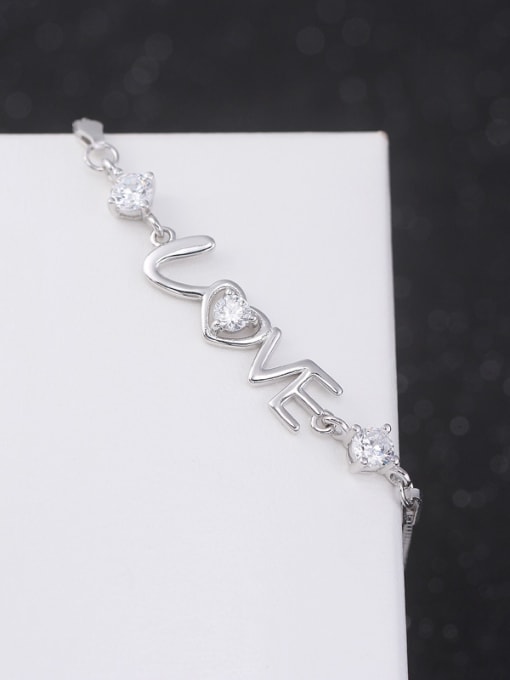kwan Valentine's Day Gift S925 Silver LOVE Bracelet 2