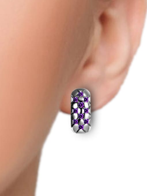 Ya Heng Fashion Classical Crystals Women Clip Earrings 3
