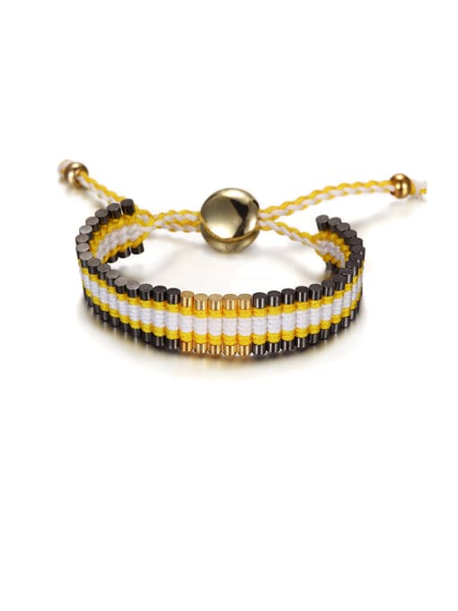 JINDING Personality Double-colored Knitting Bracelet