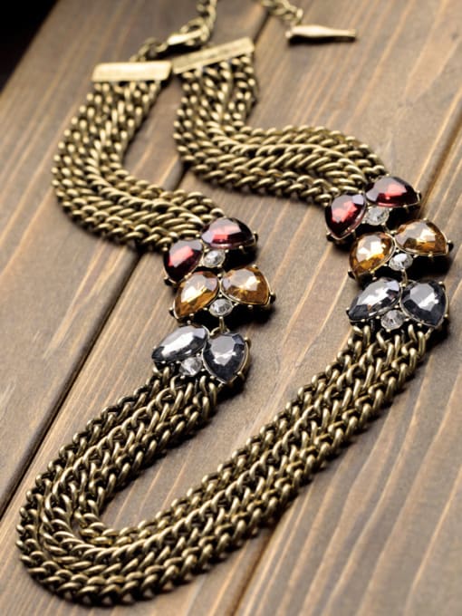 KM Retro Multi Layer Alloy Necklace 2