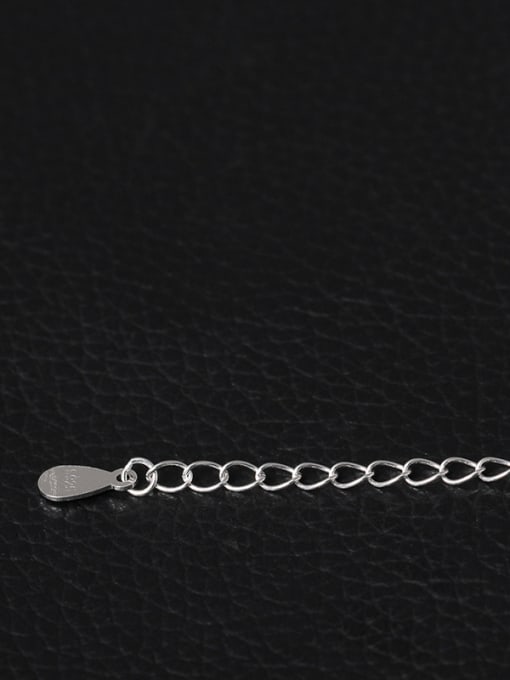 SILVER MI Moon Shell Pearl Clavicle Necklace 2