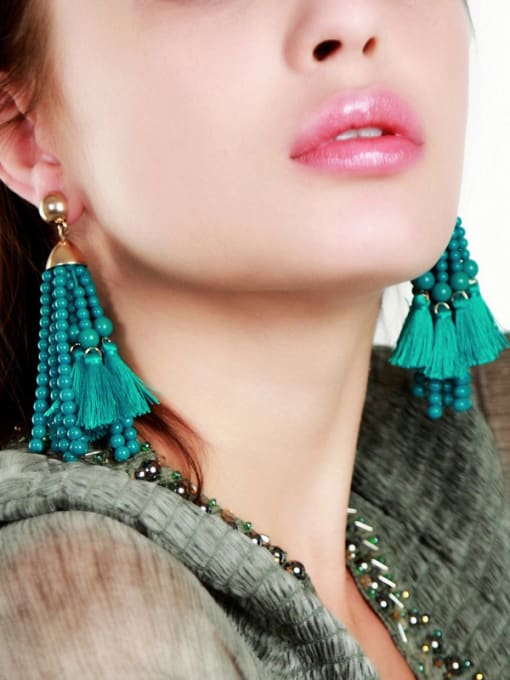 KM Fashion Noble Western Style Rhinestones Drop Earrings 4