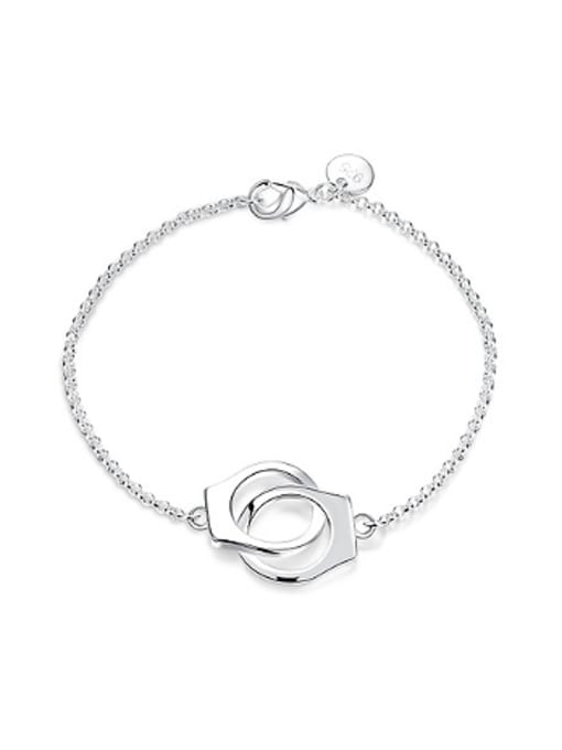 OUXI Personalized Handcuffs Simple Women Bracelet 0