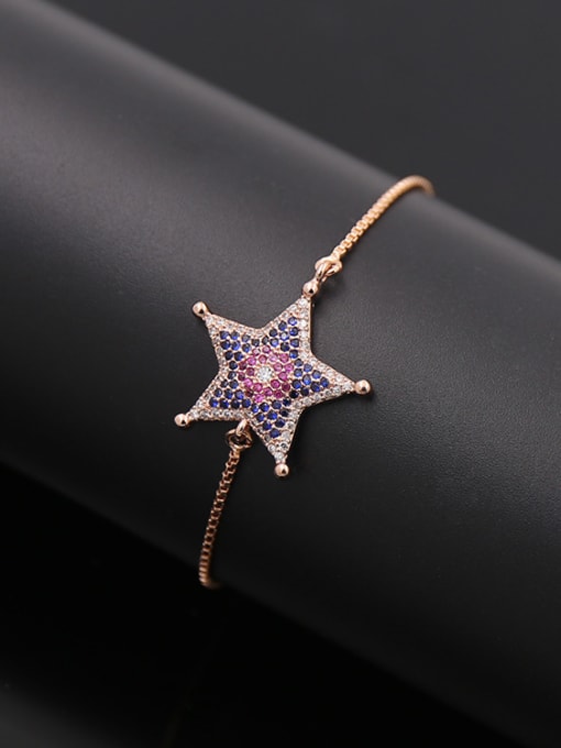 Rose Gold Star Shaped Stretch Bracelet