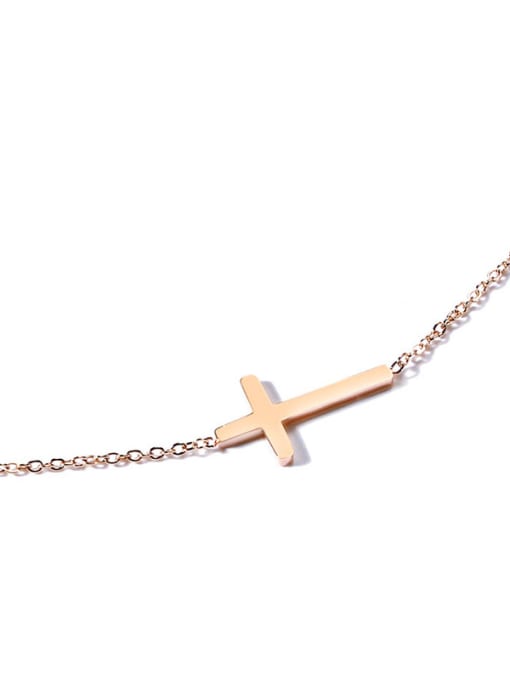LI MUMU Stainless Steel With Classic cross Necklaces 3