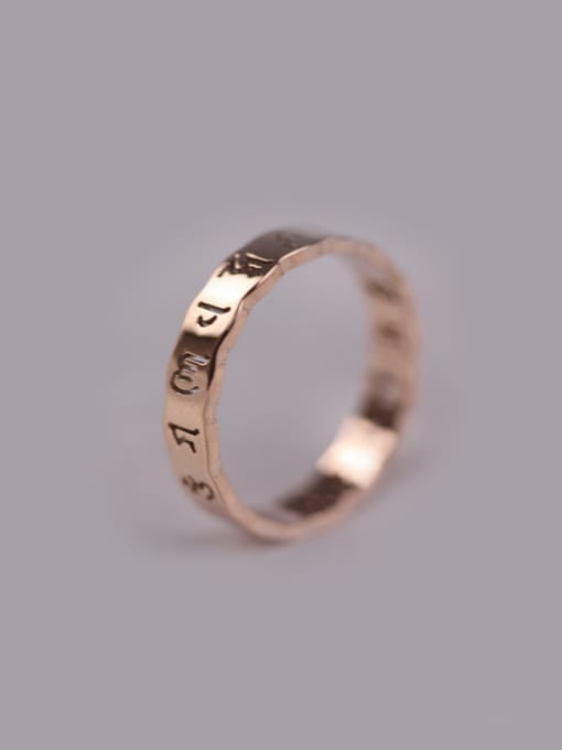GROSE Hollow Words Retro Style Ring 1