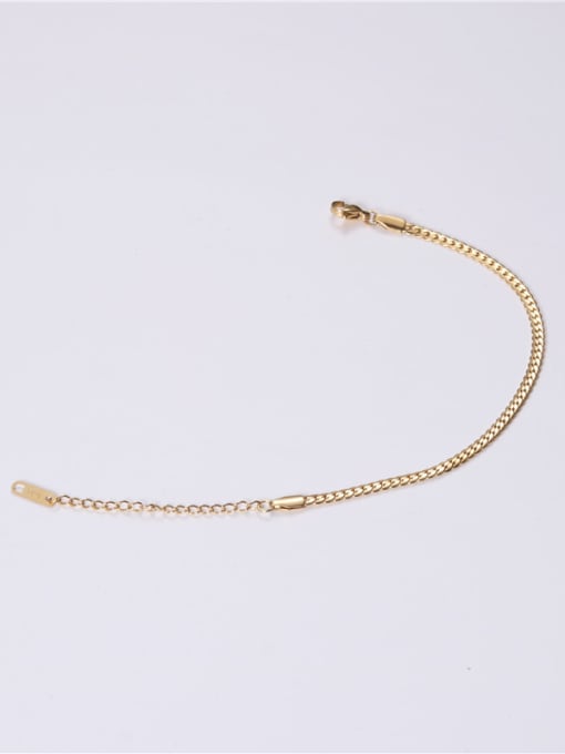 GROSE Titanium With Gold Plated Simplistic Fringe Bracelets 2