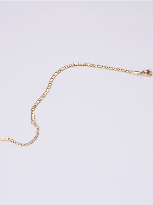 GROSE Titanium With Gold Plated Simplistic Fringe Bracelets 4