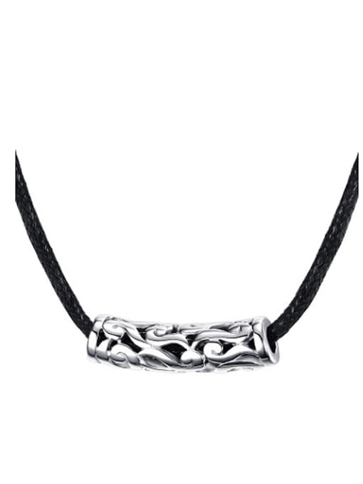 CONG Creative Cloud Shaped Stainless Steel Titanium Necklace 0