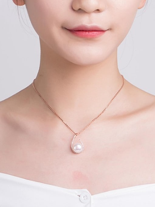 EVITA PERONI 2018 2018 Fashion Freshwater Pearl Water Drop shaped Necklace 1