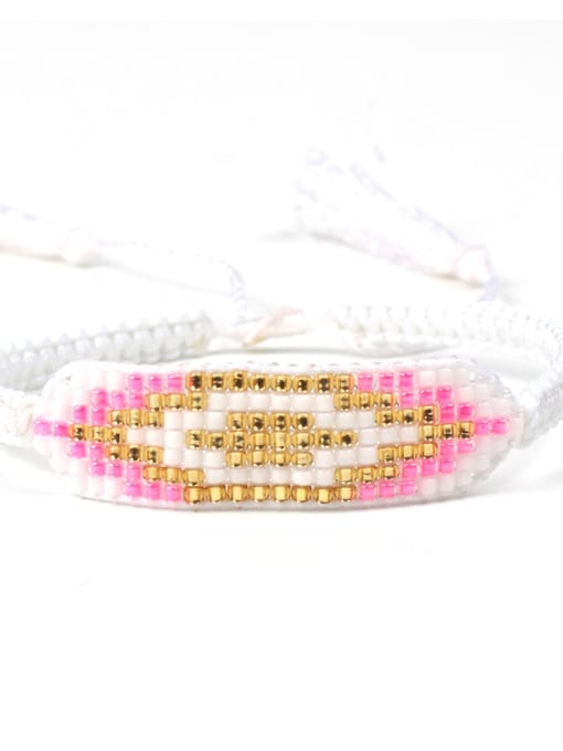 HB646-E Simple Style Women Color Woven Bracelet