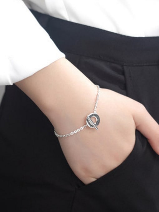 JIUQIAN Fashion 999 Silver T-buckle Women Bracelet 1