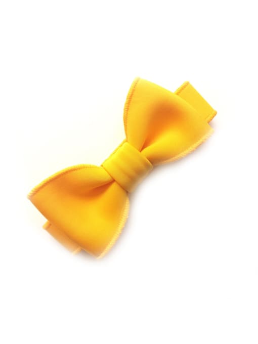 Yellow Bow Cotton Adjustable Head Band