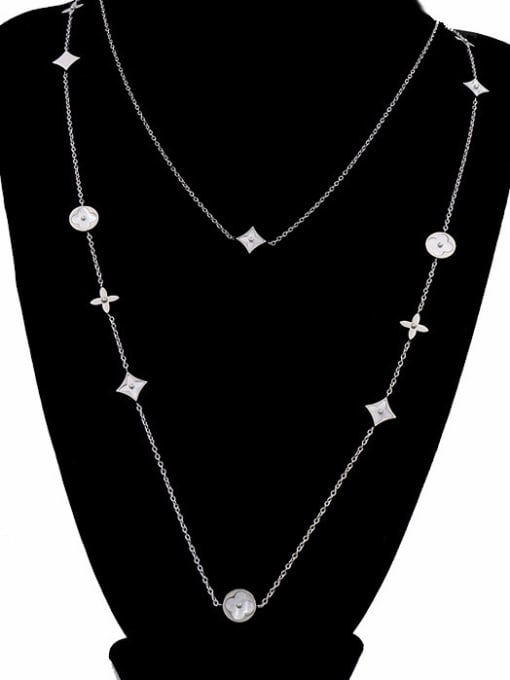 My Model Exquisite Geometric Shaped Shells Simple Necklace 2