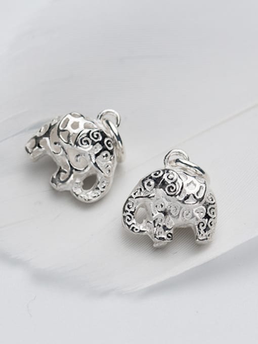 FAN 925 Sterling Silver With Silver Plated Cute Animal Charms 1