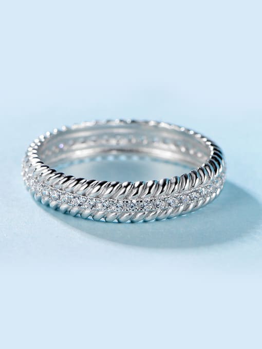 UNIENO S925 Silver band ring