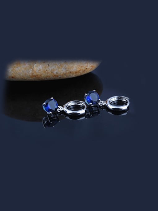 Qing Xing Zircon 7MM Round Diamond Multipurpose Earing 3