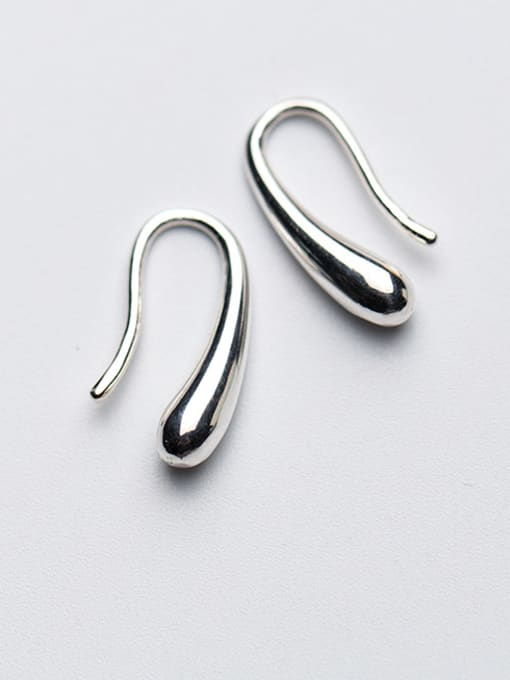 Rosh Exquisite Water Drop Shaped S925 Silver Earrings 0