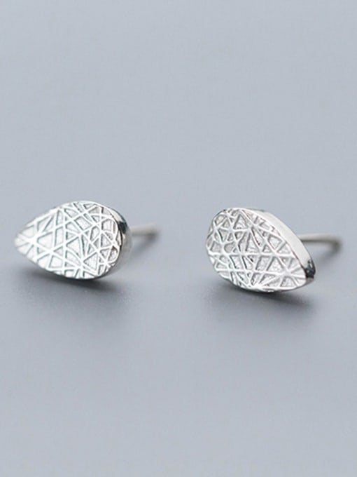 Rosh Elegant Water Drop Shaped S925 Silver Stud Earrings