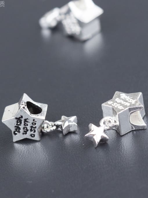 FAN 925 Sterling Silver With Silver Plated Rock Star Charms 0