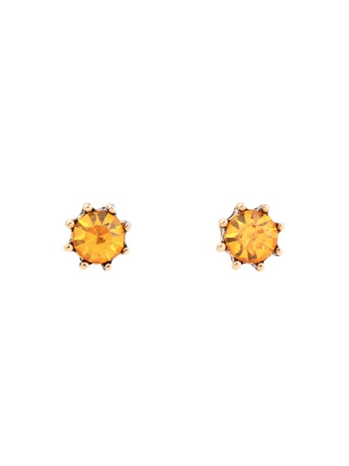 KM Personality Flower shaped Temperament Stud  Earrings 3