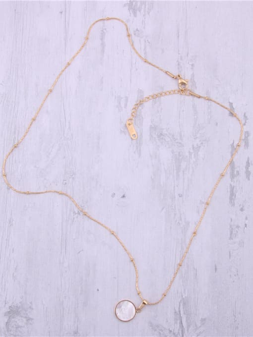 GROSE Titanium With Gold Plated Simplistic Geometric Necklaces 3