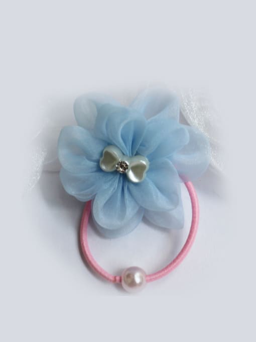 Blue Flower Hair Rope 2018 2018 Color Flower Hair clip