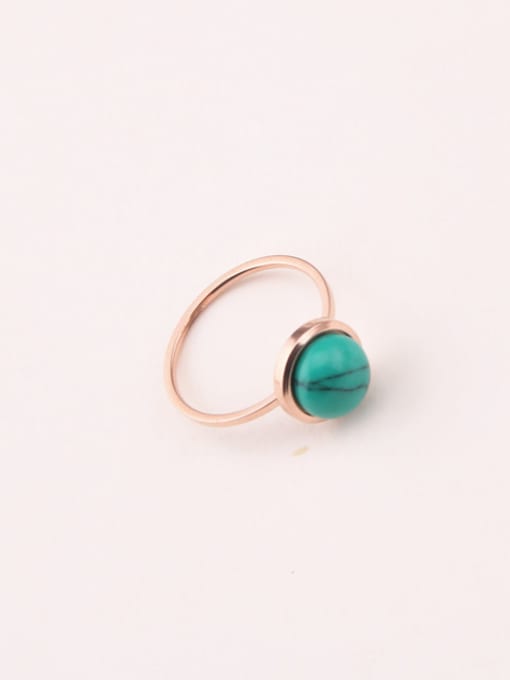 GROSE Rose Gold Plated Turquoise Ring 0