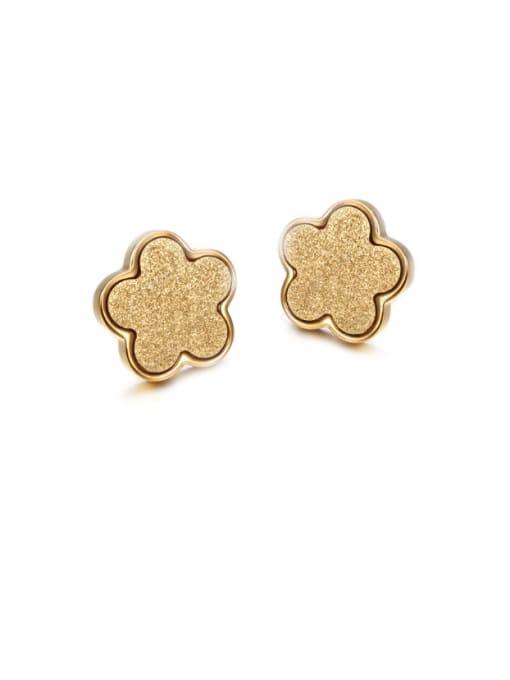 JINDING New Summer Frosted Flower stud Earring 1