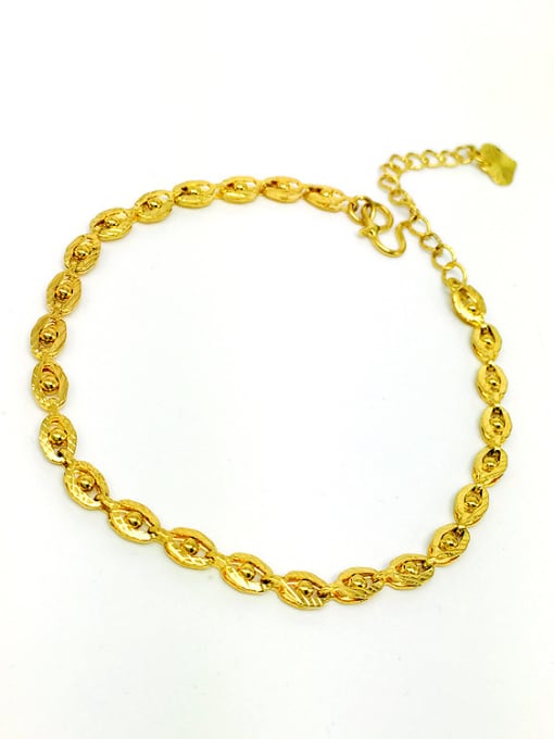 golden Adjustable Length Women Eye Shaped Necklace
