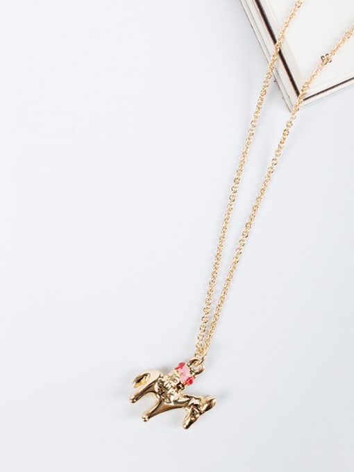 Lang Tony Lovely 16K Gold Plated Horse Shaped Necklace