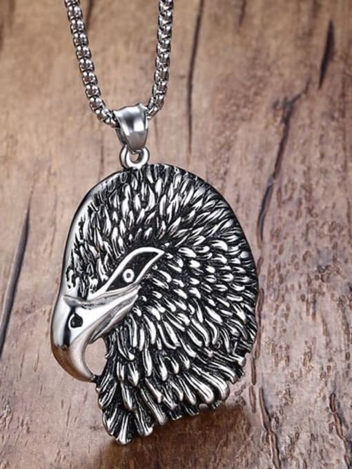 CONG Personality Eagle Shaped Stainless Steel Pendant 1