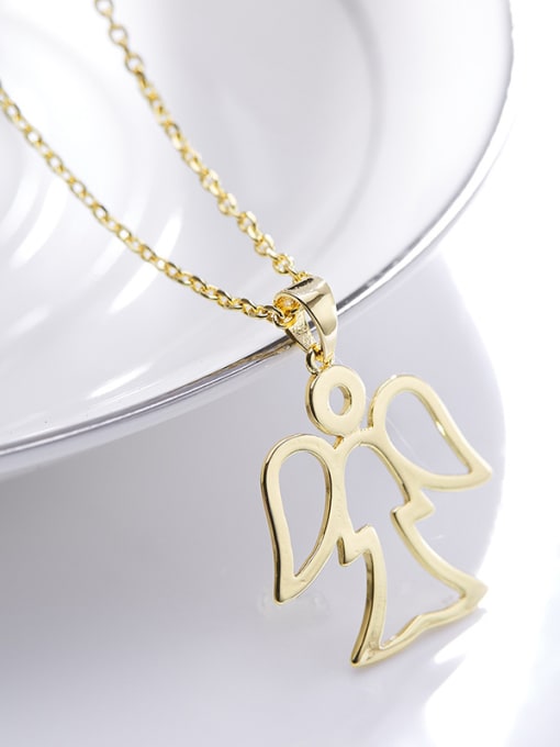 Golden Cute Gold Plated Swallow Shaped Necklace