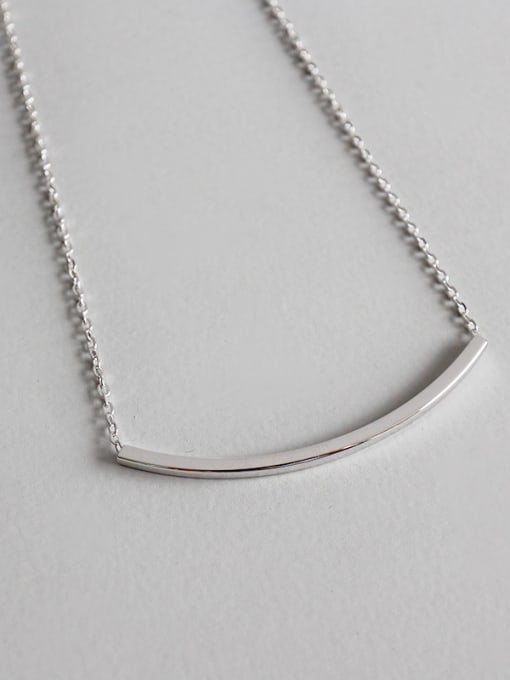 DAKA Sterling silver simple fashion square necklace 0